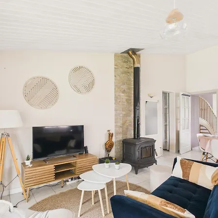 200 M De La Mer, Maison Pour 7 Avec Jardin