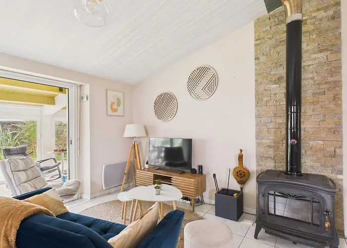 200 M De La Mer, Maison Pour 7 Avec Jardin